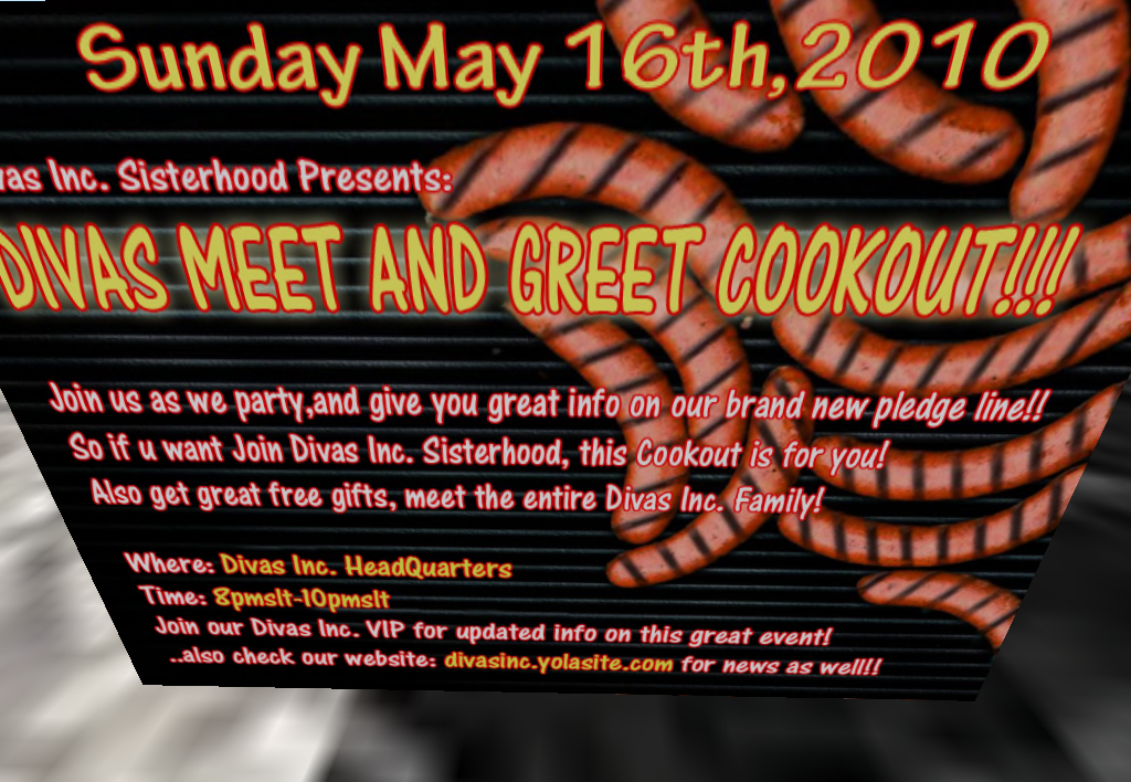 Divas Inc. MEET & GREET COOKOUT